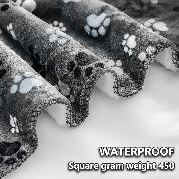 Waterproof Pet Blanket Dog Blankets, Pattern Printing Super Soft Warm Fluffy - Image 3