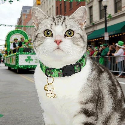 Elegant little tail 2 Pack Cat Collar- St. Patrick's Cat Collars Breakaway - Image 5