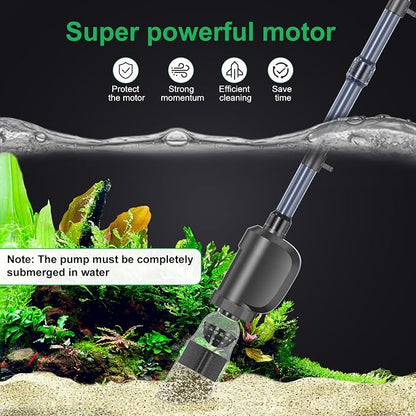 Electric Aquarium Vacuum Gravel Cleaner, 36W Electric Fish Tank Cleaning Tools - Image 3