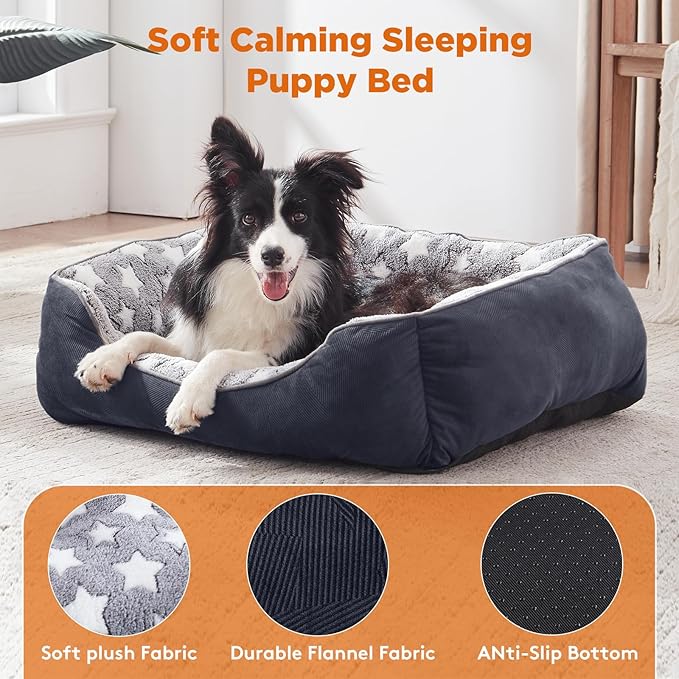 GASUR Small Dog Beds Small Size Dogs, Rectangle Washable Dog Bed, Orthopedic - Image 2