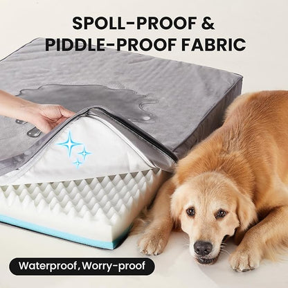 OhGeni Memory Foam Orthopedic Waterproof Dog Bed - Image 5