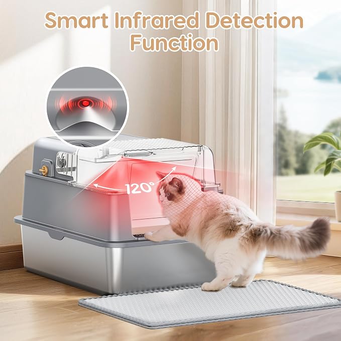 L7 Ultra-Stainless Steel Litter Box - Image 3