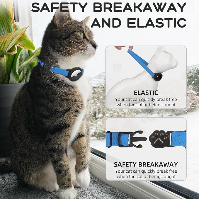 AirTag Cat Collars, Stretchy Collar - Image 4