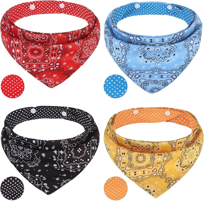 PAWCHIE Dog Bandanas Small Reversible Styles Pet Triangle Scarf Bibs by PAWCHIE
