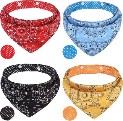 PAWCHIE Dog Bandanas Small Reversible Styles Pet Triangle Scarf Bibs by PAWCHIE