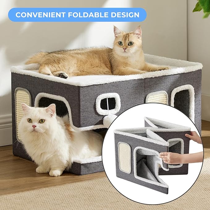 Extra-Wide Cat House for Indoor Cats - Image 4