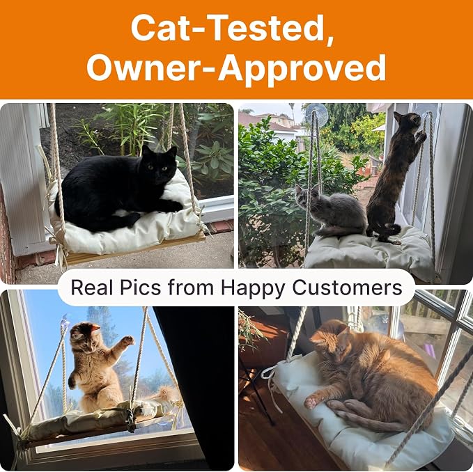 Cat Window Perch with Industrial-Grade Suction Cups - Image 9