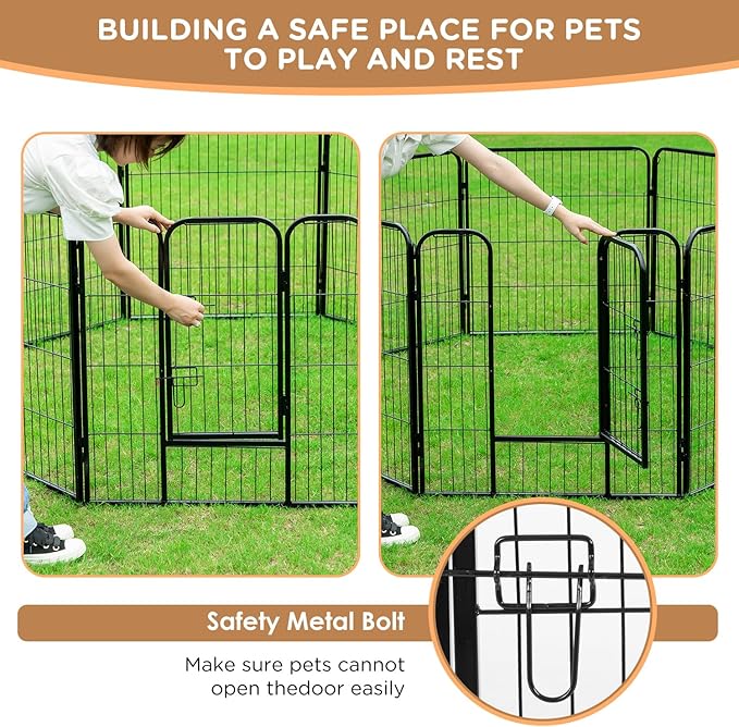 BestPet | Dog Playpen | 40 Inch, 12 Panels | Heavy Duty Metal Pet Exercise Pen - Image 3