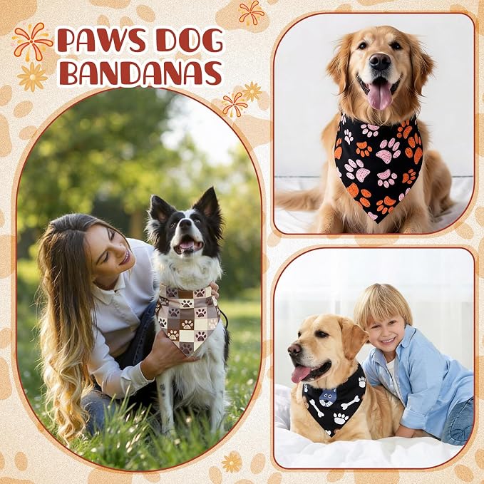 Kacctyen 50 Pcs Dog Bandanas Bulk Large Bandanas - Image 2
