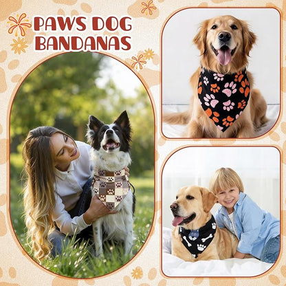 Kacctyen 50 Pcs Dog Bandanas Bulk Large Bandanas - Image 2