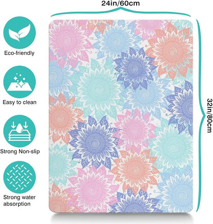 Pet Feeding Mat for Floors Waterproof Dog Mat for Food and Water Absorbent - Image 4