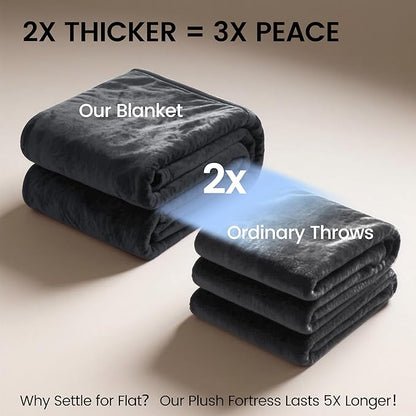 gogobunny Waterproof Bed Blanket, Reversible Sherpa Fleece Throw Blanket - Image 5