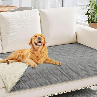 hyha Waterproof Dog Blanket, Reversible Pet Bed Blanket, Soft Sofa Couch Cover by hyha