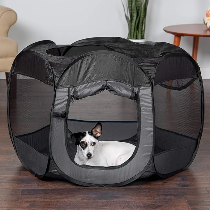 Furhaven Portable Dog Playpen Cat Tent, Pet playground, Kennel foldable indoor - Image 3