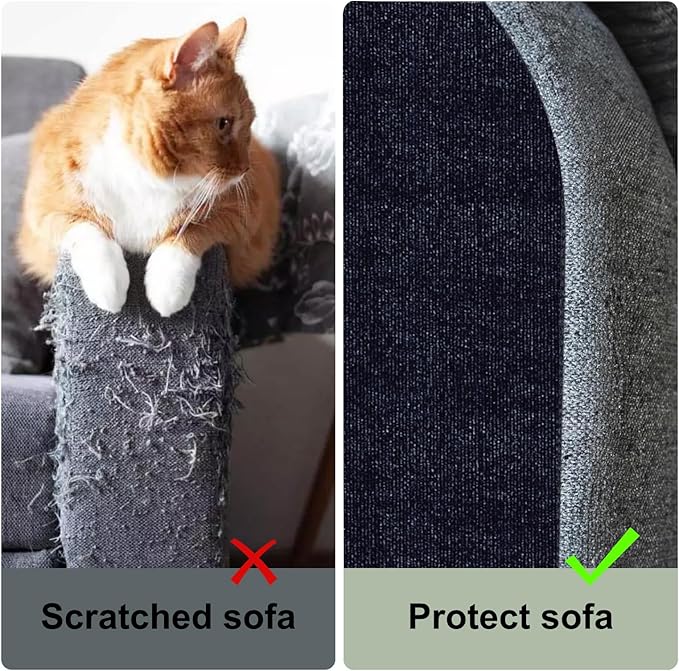 Cat Scratching Climbing Carpet Mat, Adhesive Trimmable Cat Post Covered Pad - Image 3