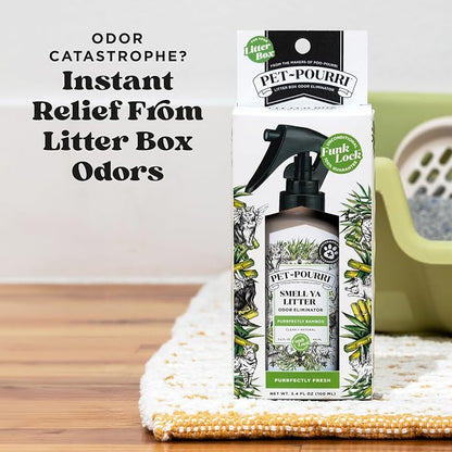 Pet-Pourri Smell Ya Litter Cat Litter Deodorizer Spray, Purrfectly Bamboo 3.4 - Image 3