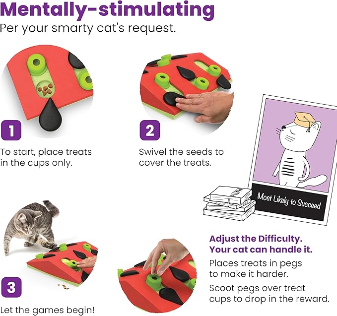 Catstages by Nina Ottosson Melon Madness Puzzle & Play – Interactive Treat - Image 6