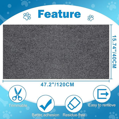 Cat Carpet Protector 47.2"x15.8", Wall Corner Cat Scratcher Pad - Image 8