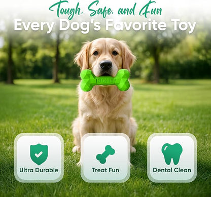 Natural Rubber Dog Chew Bone – Treat-Dispensing, Tough & Indestructible Chew - Image 3