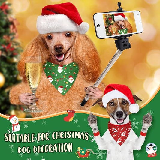 Weewooday 50 Pcs Christmas Bandanas - Image 2