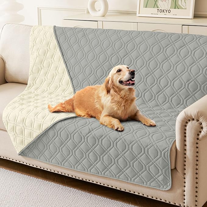 hyha Waterproof Dog Bed Blanket, Soft Pet Blankets, Waterproof Couch Cover by hyha