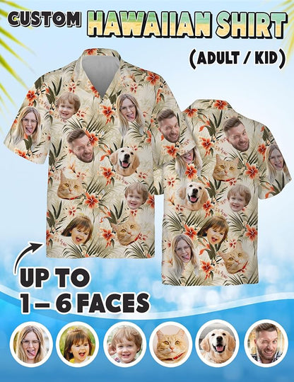 Custom Hawaiian Shirt with Face Photo Picture - Image 4