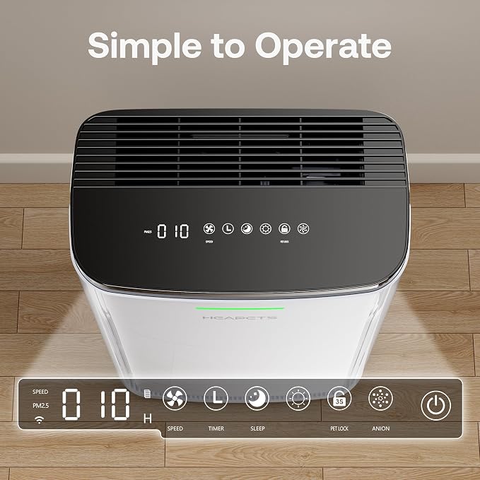 Pet Air Purifier Large Home 4200 sq ft, Suck up Floating Cat Dog Hair Dander - Image 9