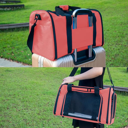 Soft Sided Carrier for Small Medium Cats Dogs, Removable Pad Collapsible Travel - Image 8