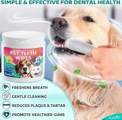 Premium Teeth Cleaning Wipes for Dogs & Cats - Image 2