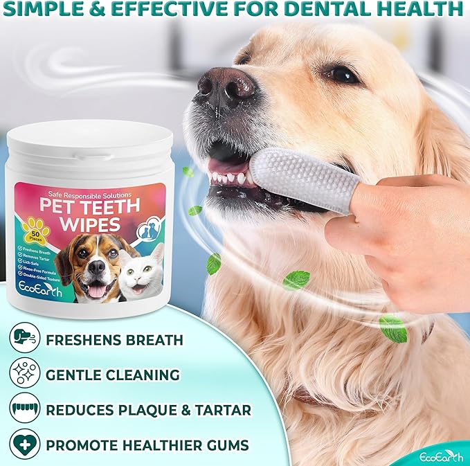 Premium Teeth Cleaning Wipes for Dogs & Cats - Image 2