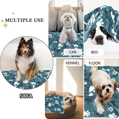 Dog Blanket, Super Soft Fluffy Premium Fleece Pet Puppy Blanket - Image 4