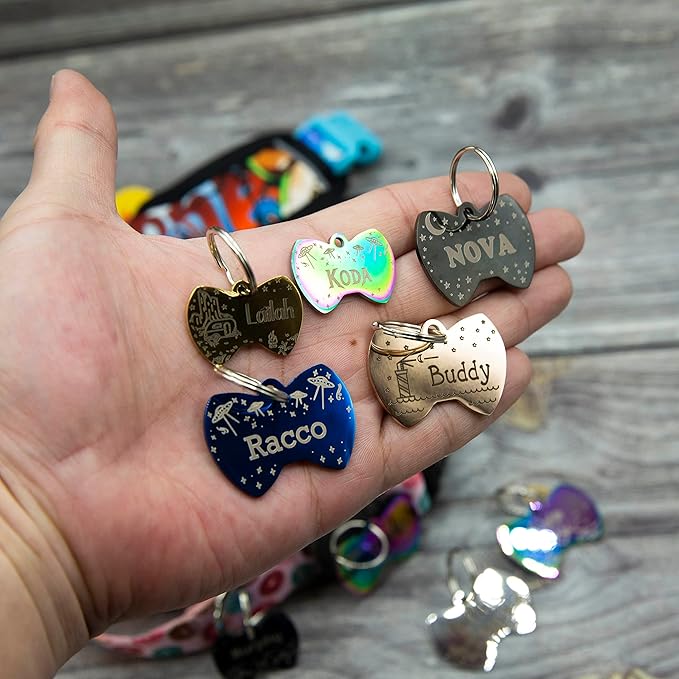Personalized Dog Tag with 5 Lines of Custom Deep Engraved Durable Stainless - Image 5