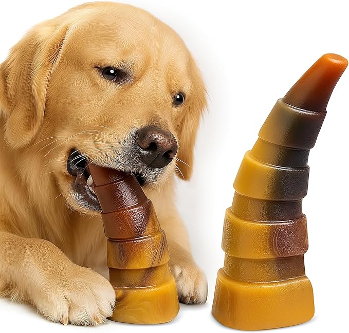 Dog Chew Toys for Aggressive Chewers, 2 Pack Indestructible Dog Toys for Large by WOWBALA