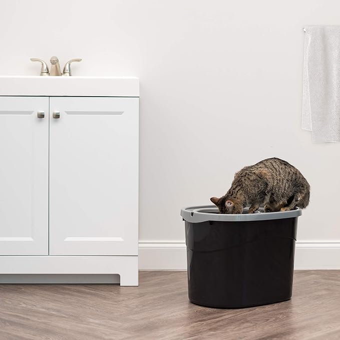 IRIS USA Top Entry Cat Litter Box, Large Enclosed - Image 9
