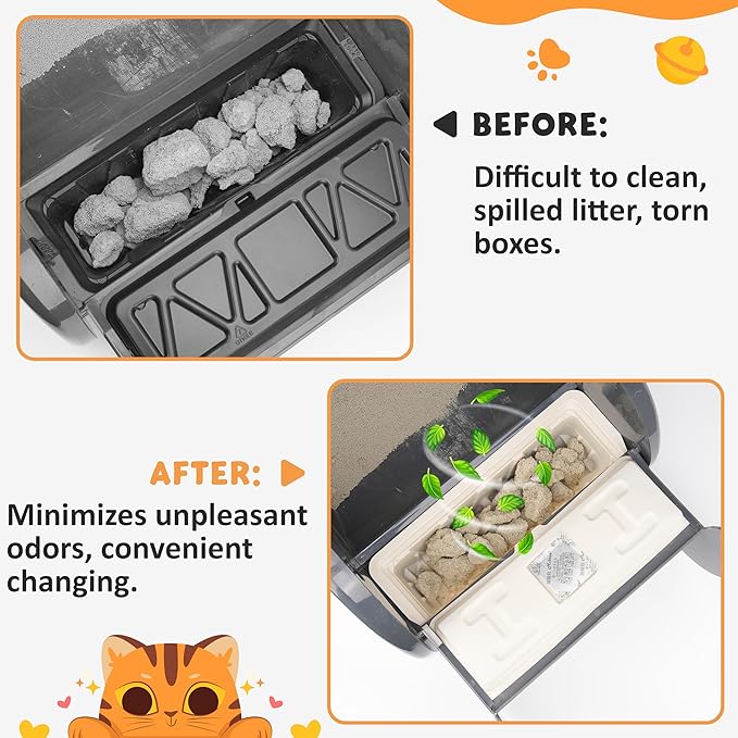 30 Packs Disposable Waste Receptacles Compatible - Image 3