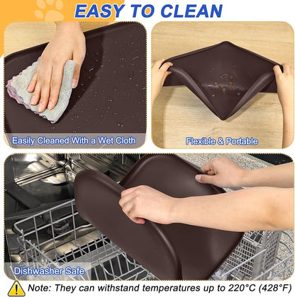 Silicone Pet Feeding Mat with Raised Edge - Image 6