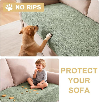 H.VERSAILTEX Non Slip Pet Couch Cover Chenille Dog Bed Protector Thick Soft - Image 8