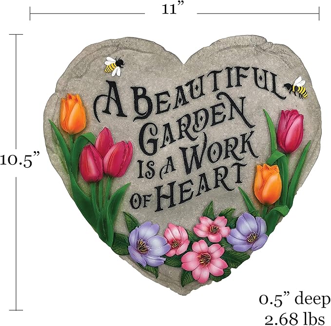 Spoontiques - Garden Décor - Beautiful Garden Stepping Stone - Decorative Stone - Image 5
