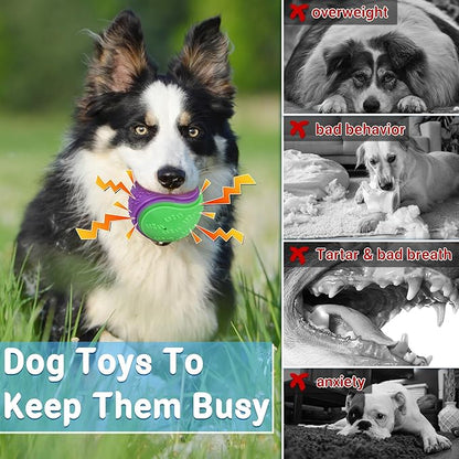 3.5in Squeaky Dog Balls Toys for Training, Dog Toys to Keep Them Busy, High - Image 3