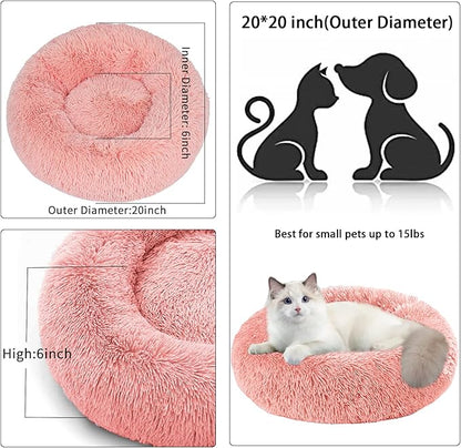 Cat Beds for Indoor Cats, 20 Inch Dog Bed for Small Melium Large Dogs, - Image 4