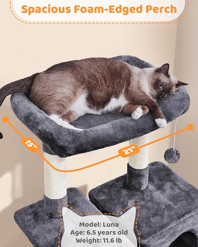 Yaheetech Large Multi-Level Cat Tree, 63 Inches Tall - Image 5