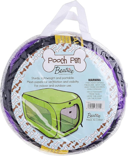 Beatrice Home Fashions Portable, Collapsible, Pop Up Kennel Travel Cat and Dog - Image 7