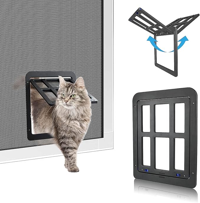 PETLESO Small Pet Door for Screen & Sliding Doors by PETLESO