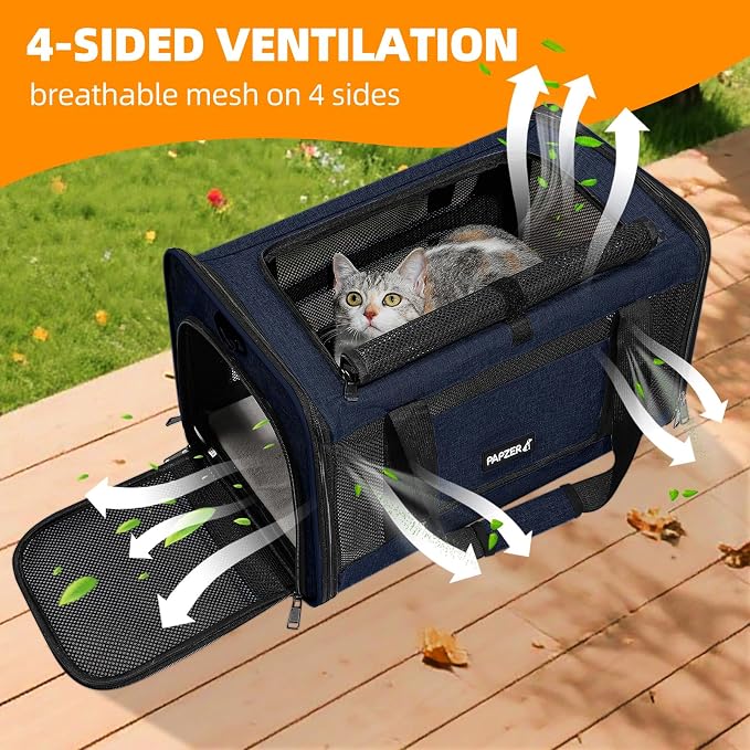Cat Carrier Soft-Sided Travel Bag - Image 3
