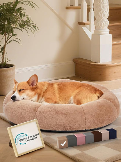 OhGeni 31 inches Calming Donut Orthopedic Dog & Cat Bed by OhGeni