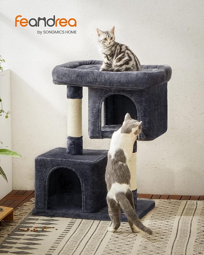 Feandrea Cat Tree, 33.1-Inch Cat Tower, Plush Condo - Image 2