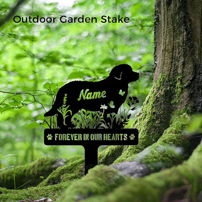 Custom Metal Dog Breed Memorial Stake – Personalized Pet Grave Marker Tombstone - Image 5