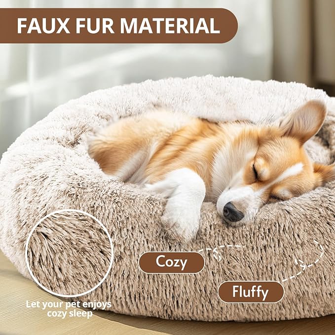 JOLLYVOGUE Calming Dog Bed for Small Dogs - Image 2