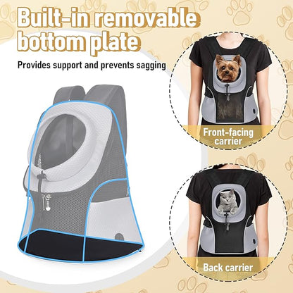 WOYYHO Pet Dog Carrier Backpack Small Dog Front Backpack Ventilated Mesh Dog - Image 5
