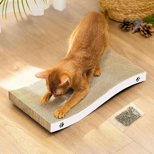 Cat Scratcher, Durable Scratch Pad, Corrugated Cardboard Scratching Board by Conlun